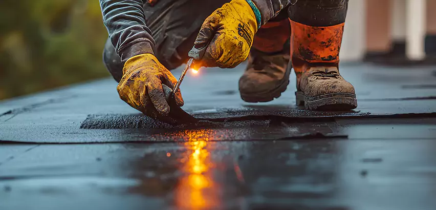 EPDM Roof Repair Tape Application in Niles